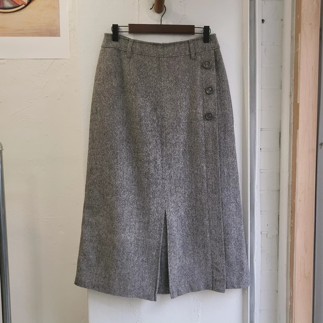 멜란지그레이 앙고라울스커트 상품이미지1