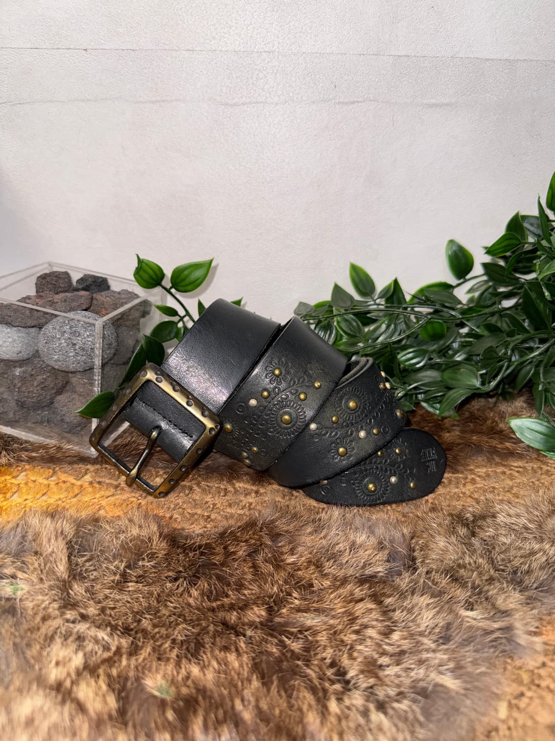 Anna Sui black oriental buckle belt 상품이미지1