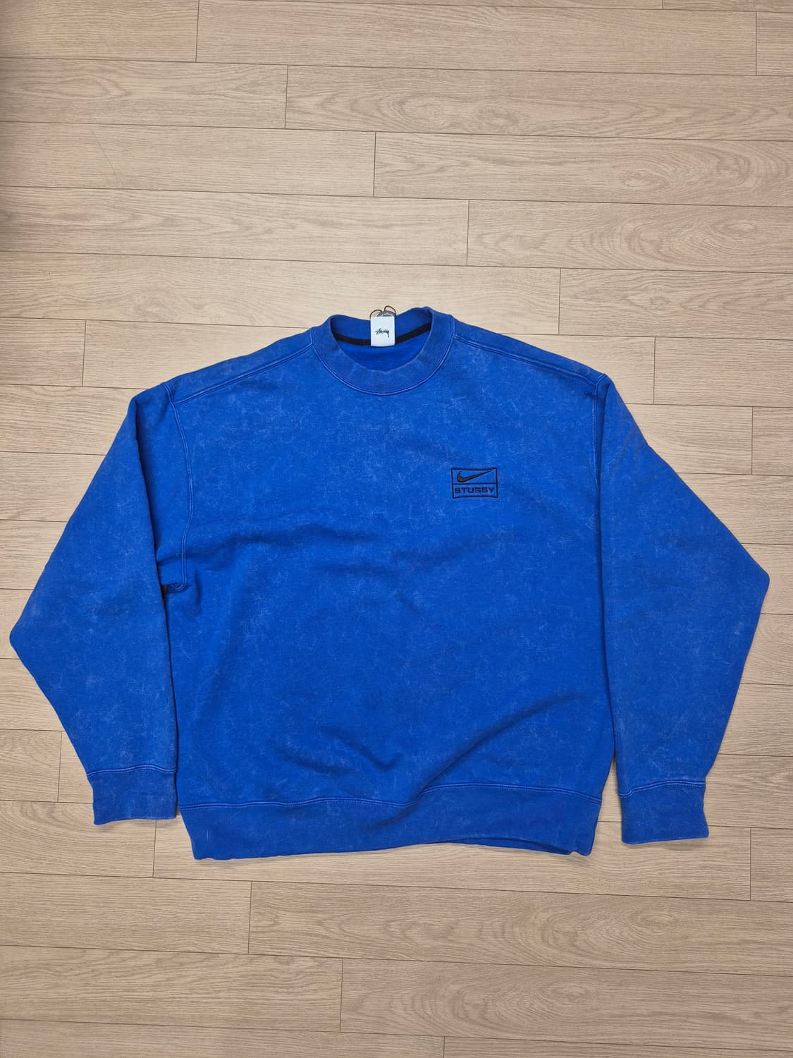 나이키 x 스투시 NRG 에시드 워시드 크루넥 게임 로얄 상품이미지1