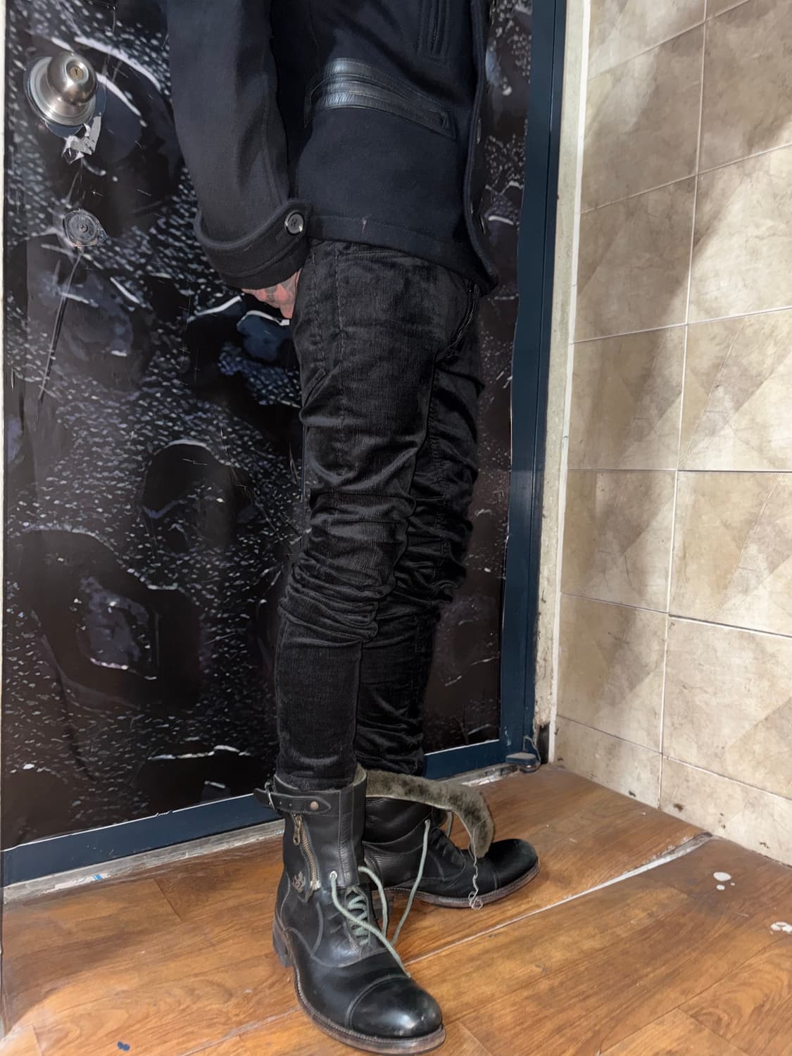 Pledge velvet slim pants 상품이미지2