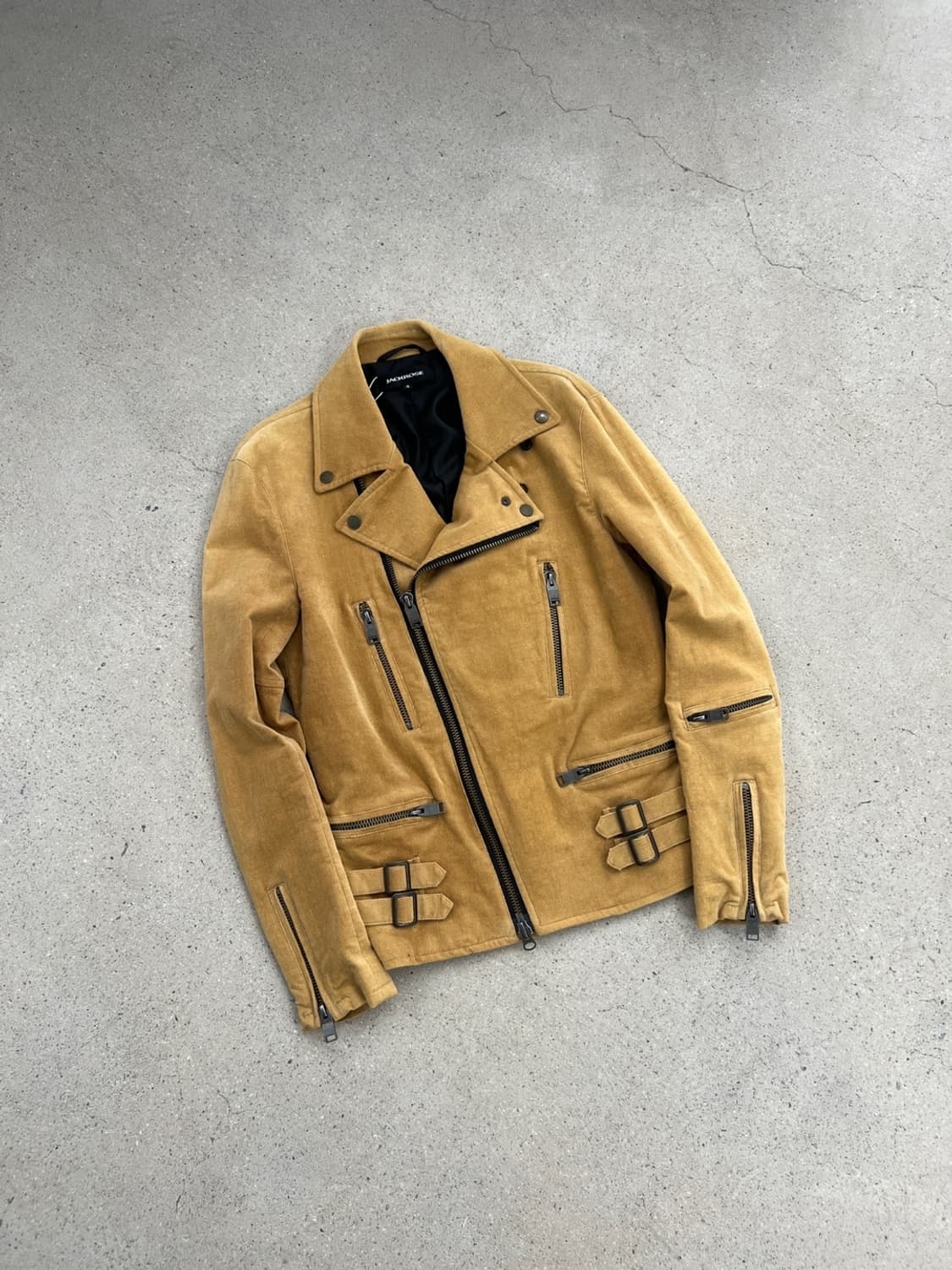 잭로즈 코듀로이 벨벳 코튼 라이더 자켓 상품이미지2