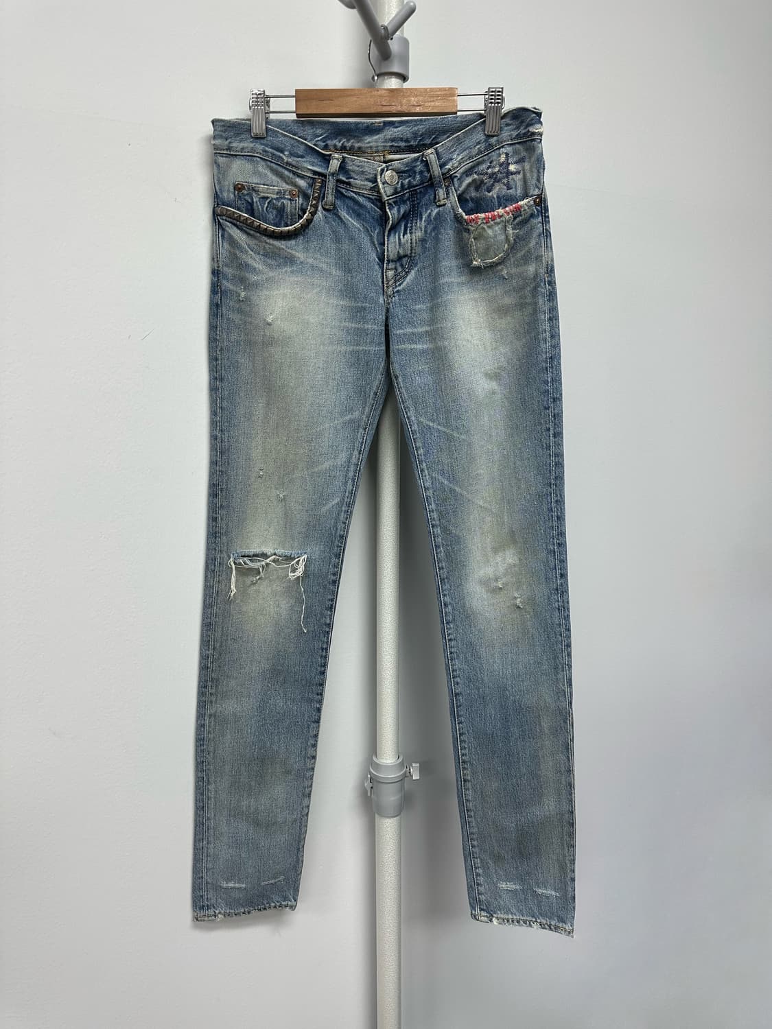 히스테릭글래머 데미지 디자인 데님 팬츠 상품이미지1