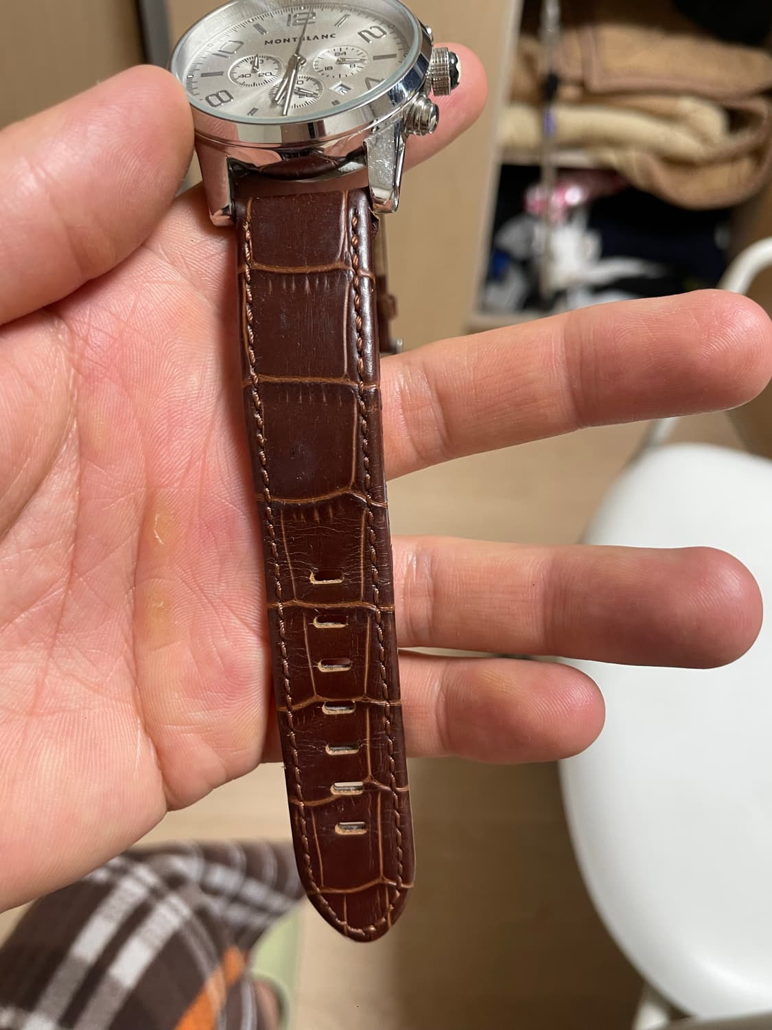 몽블랑 남자 가죽시계 판매 상품이미지6