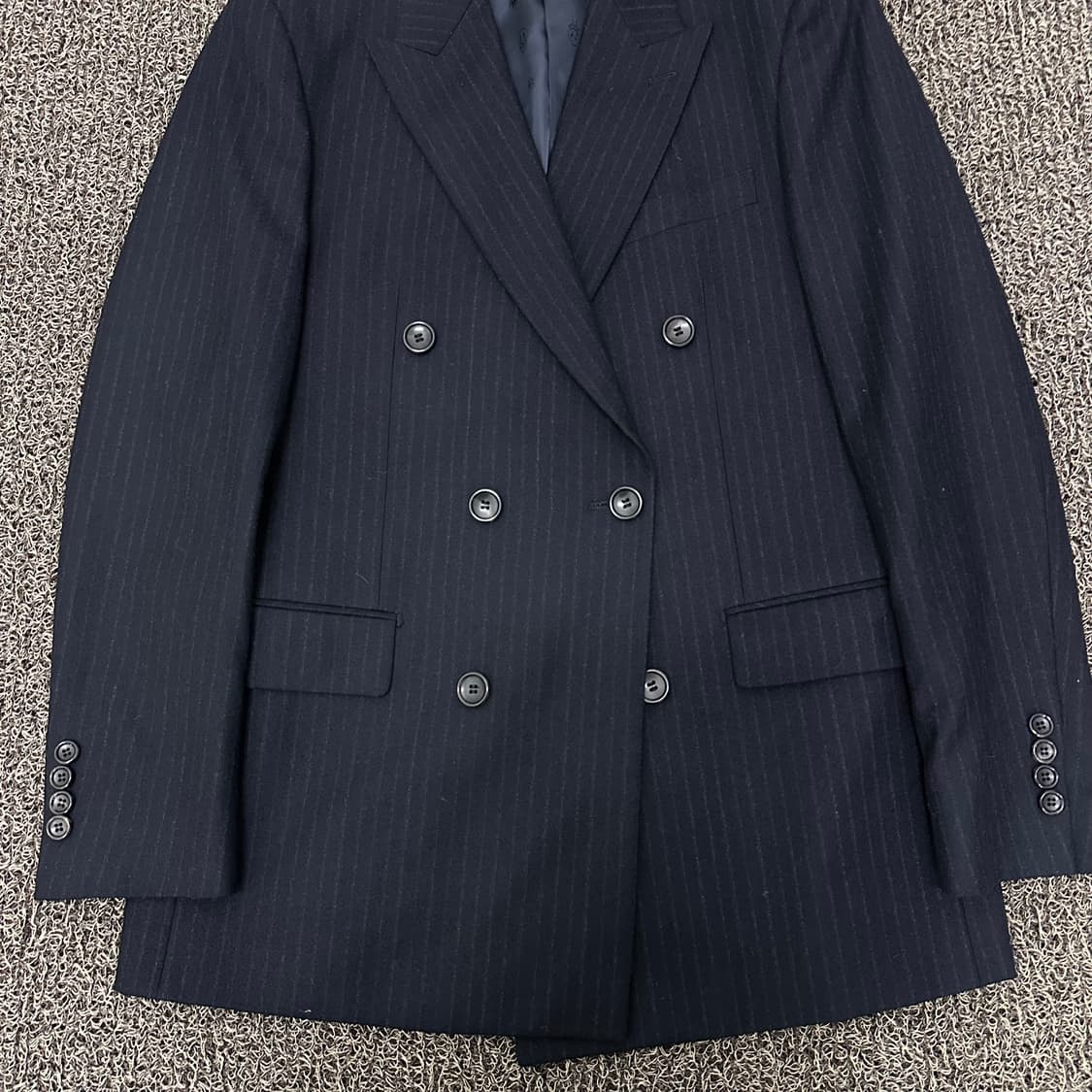 커스텀멜로우 더블 버튼 울 블레이져 정장 자켓 105(XL) 상품이미지3