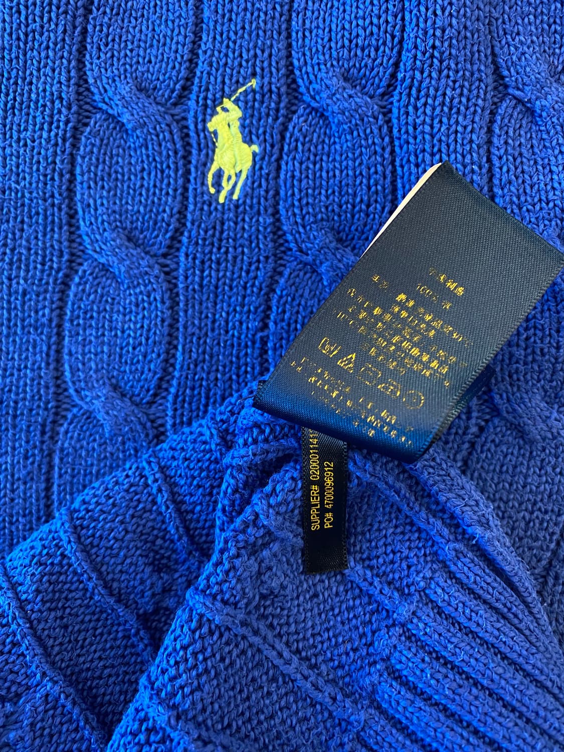 폴로 랄프로렌 케이블 니트 신형 M 상품이미지7