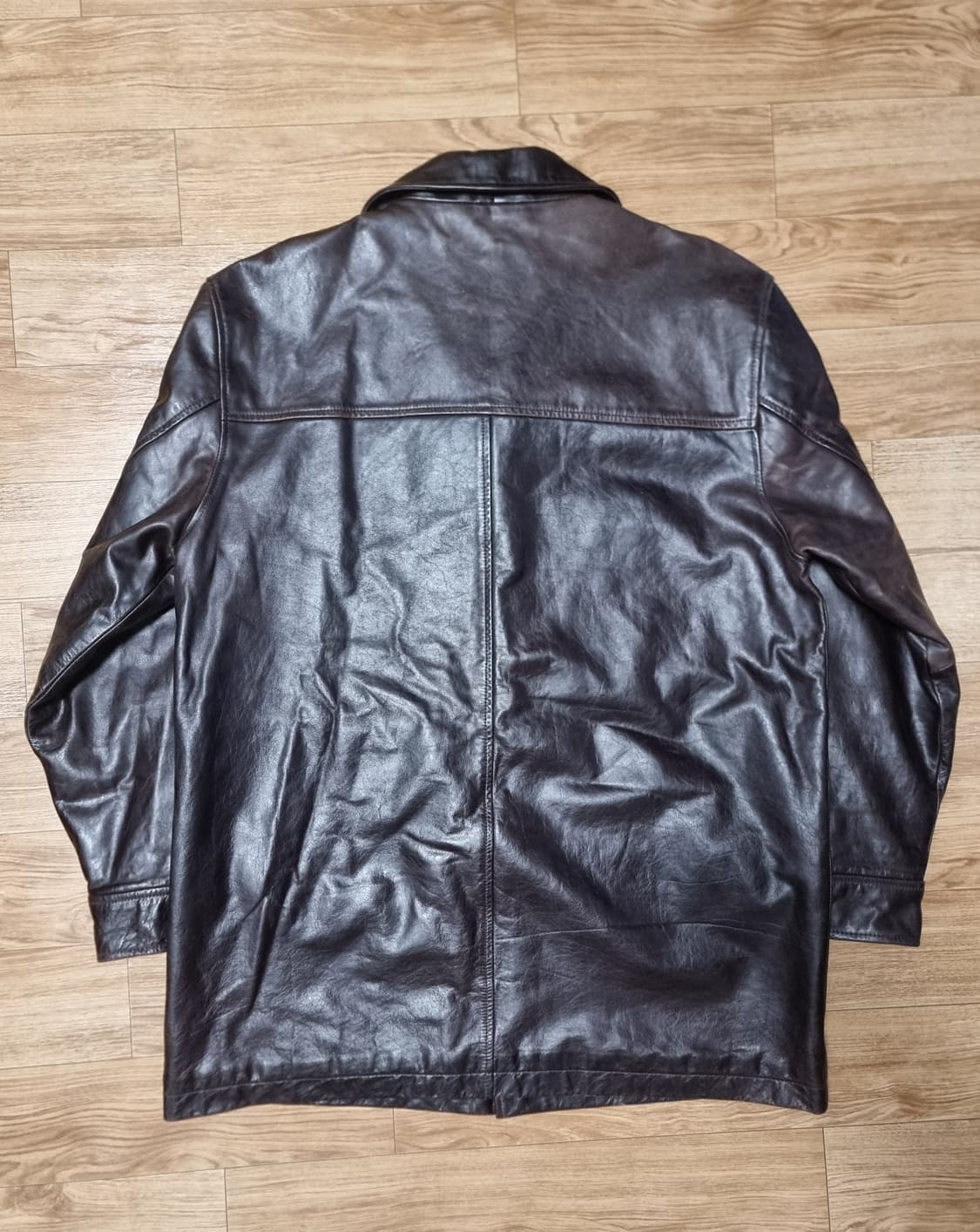 올드 갭 old gap 빈티지 레더 카코트 다크 브라운 L 상품이미지2