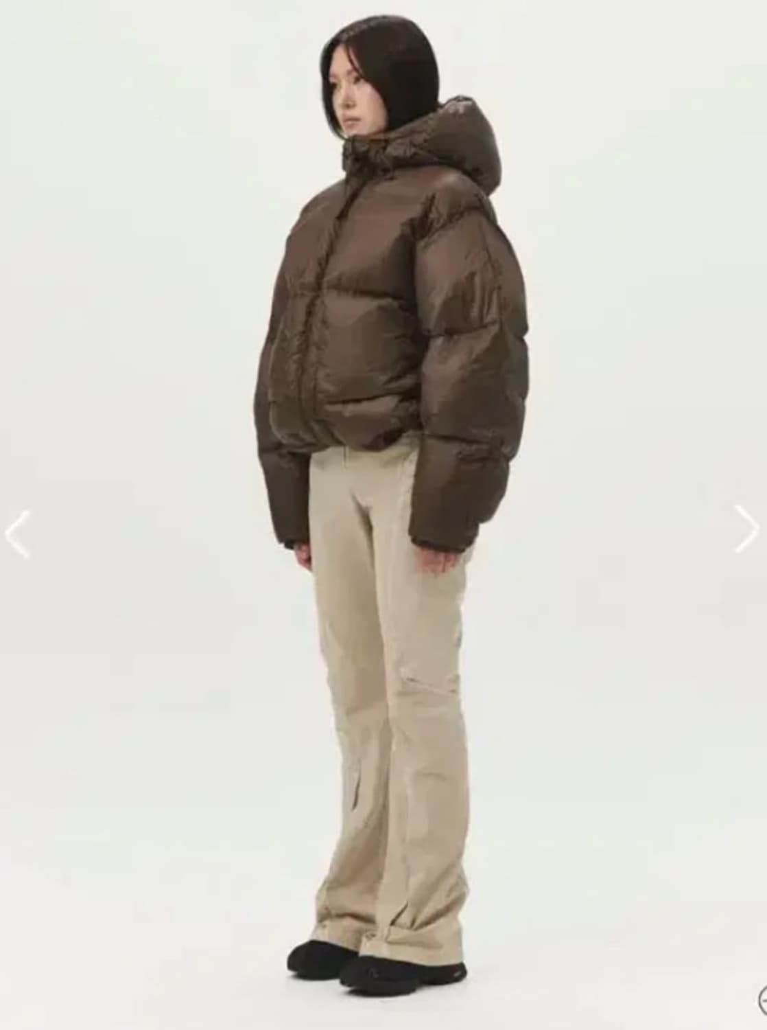 누마레 ee 브라운 패딩 여성 s사이즈 상품이미지5