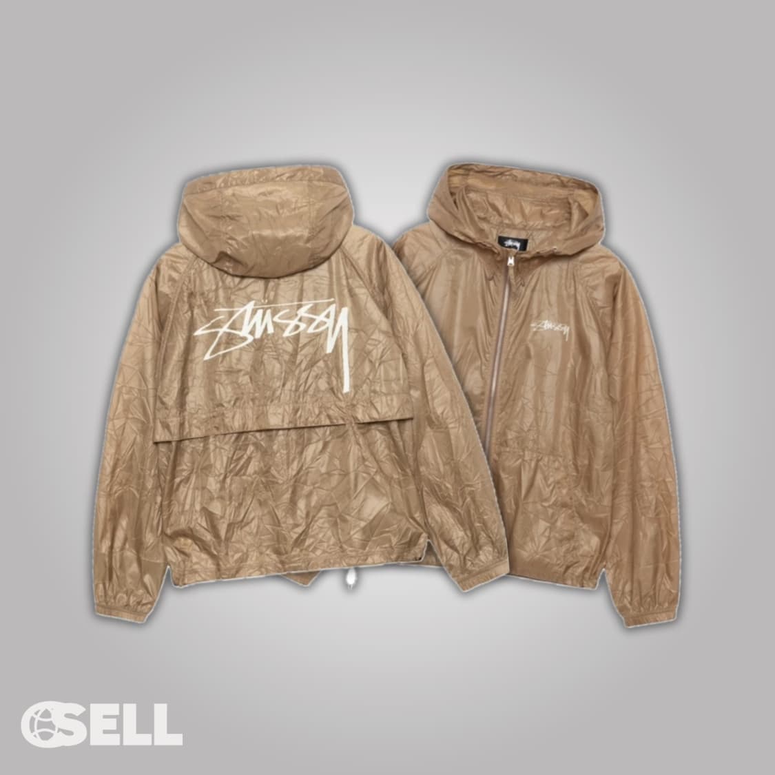 스투시 비치쉴 바람막이 브라운 상품이미지4