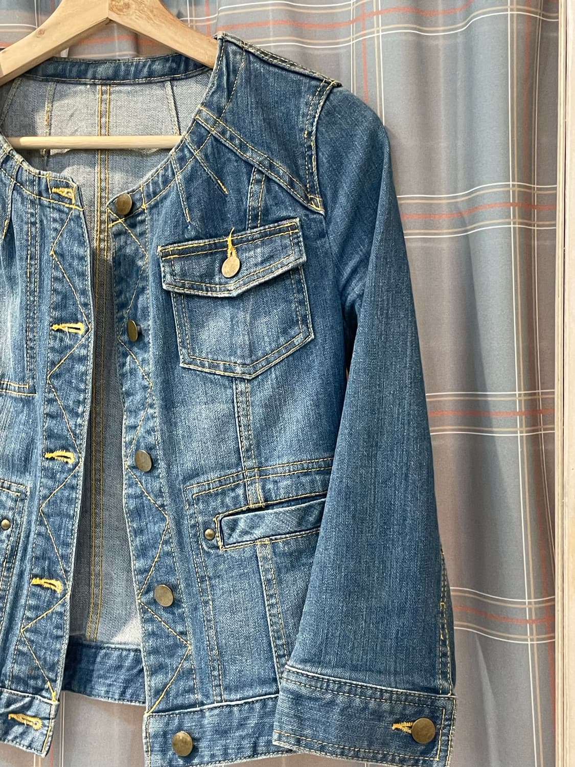 일본빈티지 00s y2k 청자켓 상품이미지3