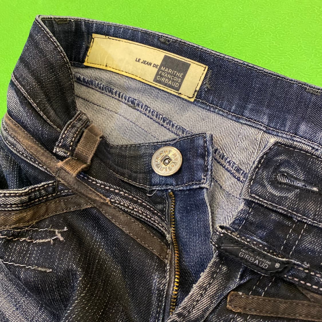 마리떼 프랑소와 저버 스트랩 데님 팬츠  상품이미지5