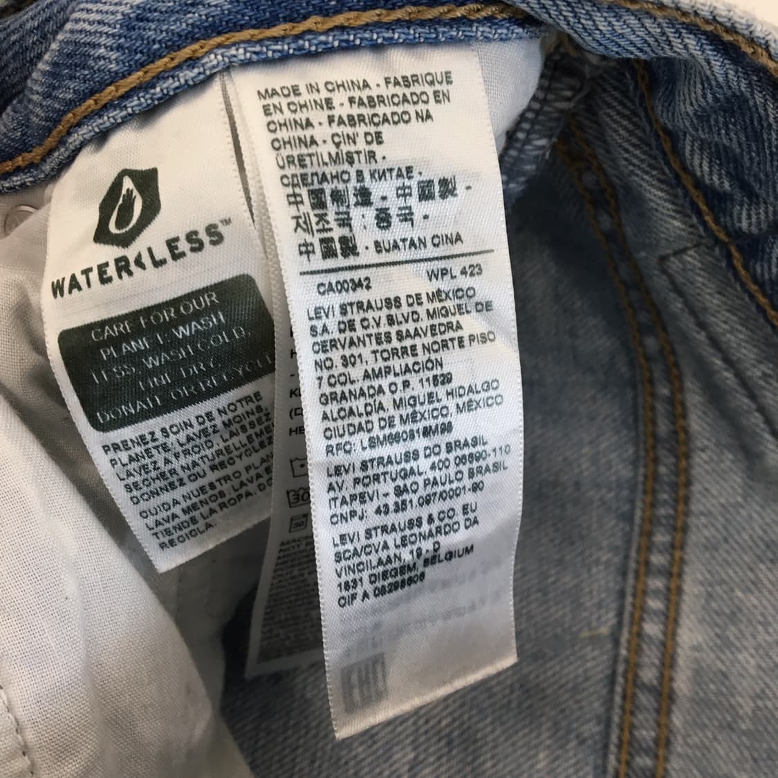 리바이스 하이루즈 프리미엄 연청데님진 26 인치  상품이미지7