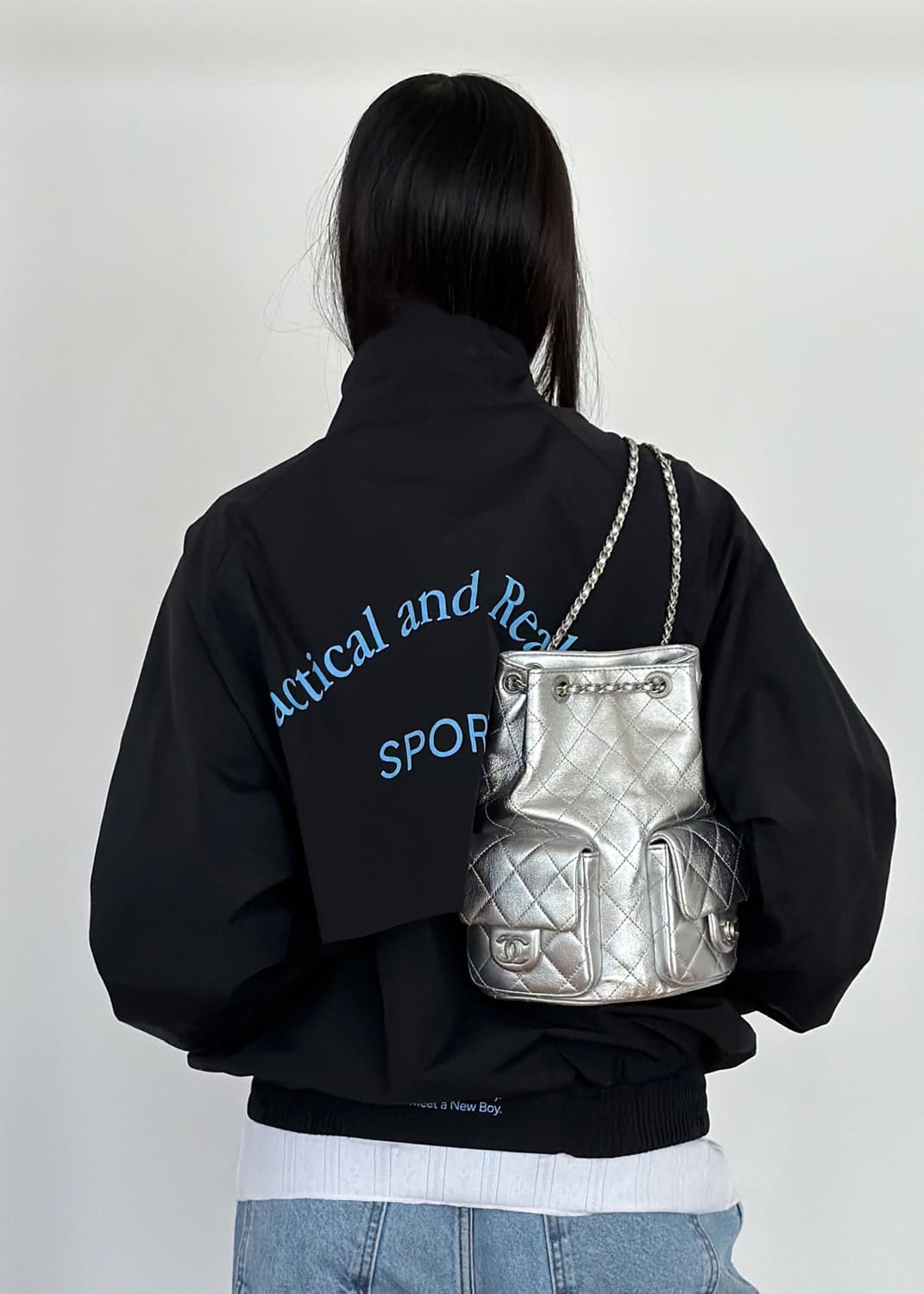 PR 프랙티컬앤리얼리스틱 윈드 브레이커 블랙 상품이미지3