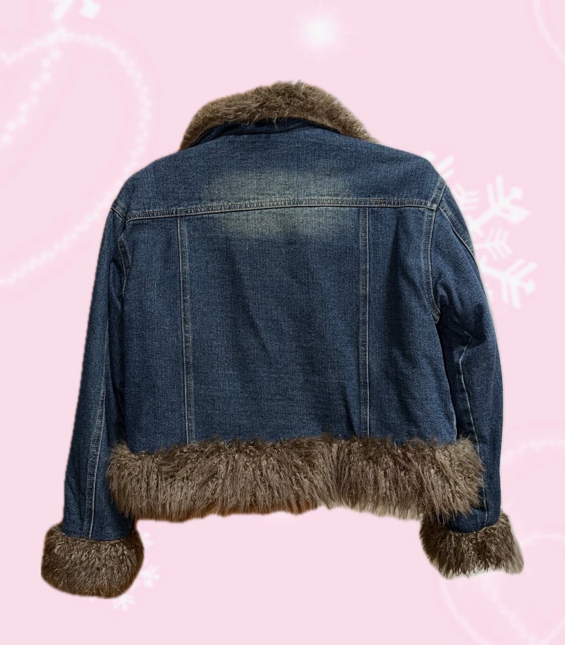 겨울 데님 퍼 자켓 상품이미지2