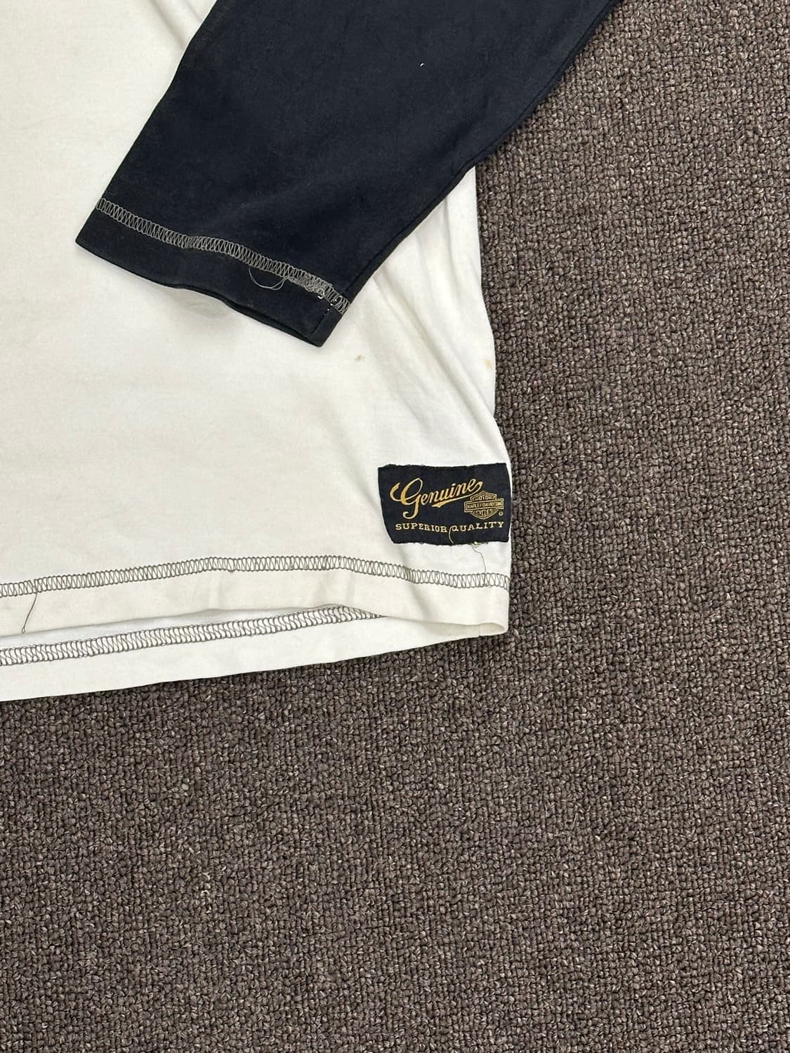 L)할리데이비슨 빈티지 배색 래글런 롱슬리브 상품이미지2