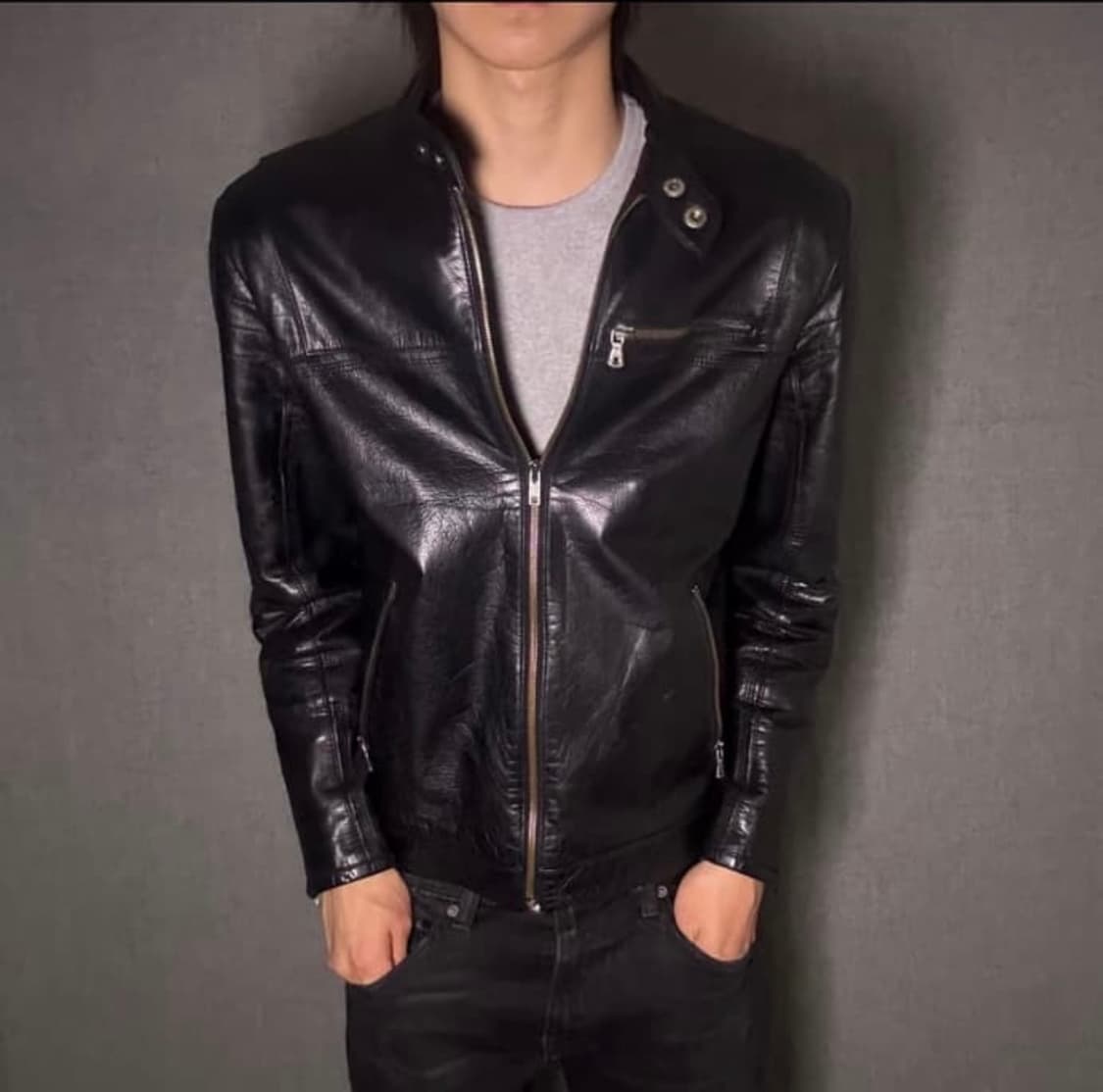 Vintage leather jacket 상품이미지1