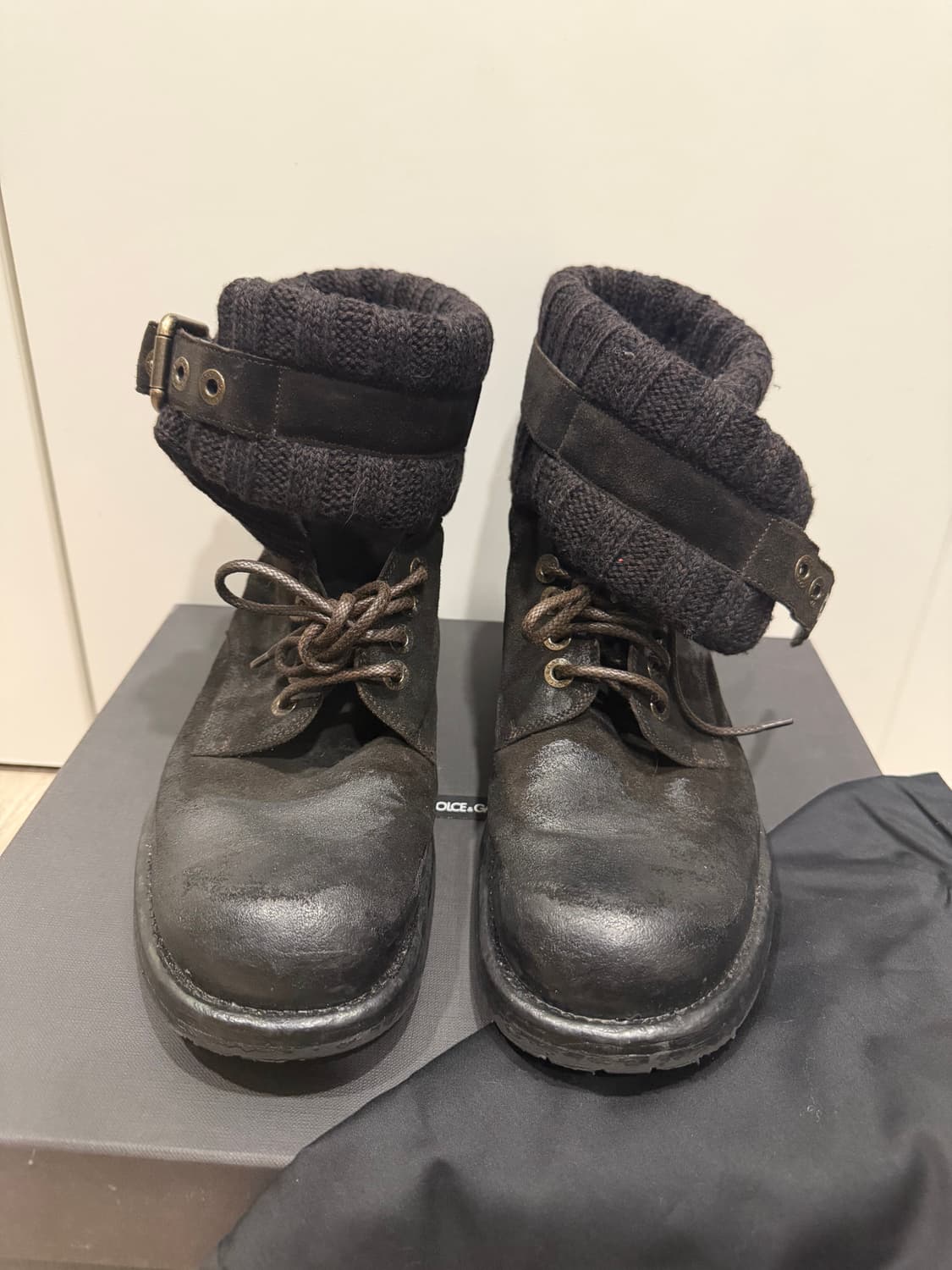 돌체앤가바나 빈티지 울 니트 부츠  상품이미지5