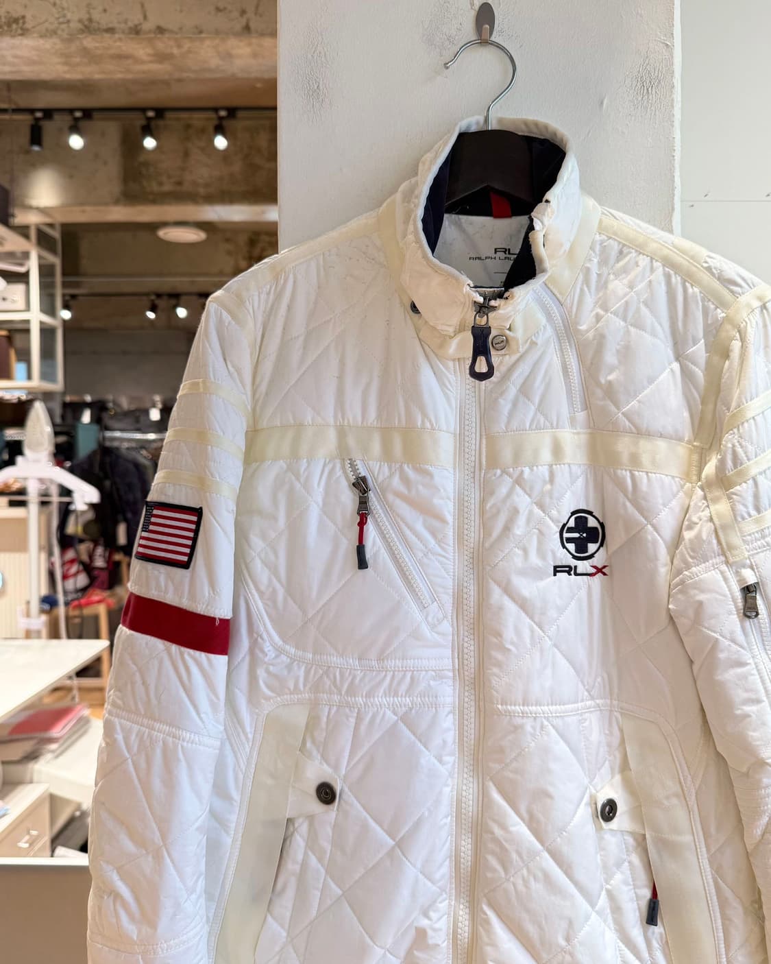 랄프 로렌 rlx 화이트 퀼팅 자켓  상품이미지4