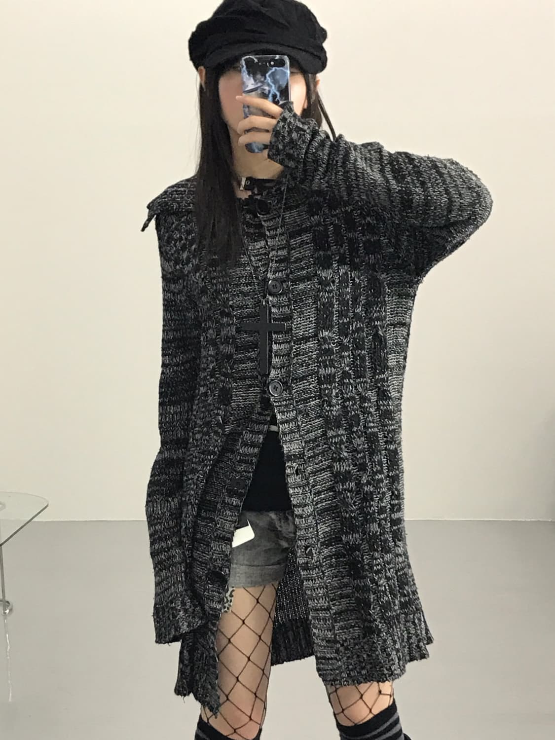 Jpn Acrylic Long Cardigans 상품이미지2