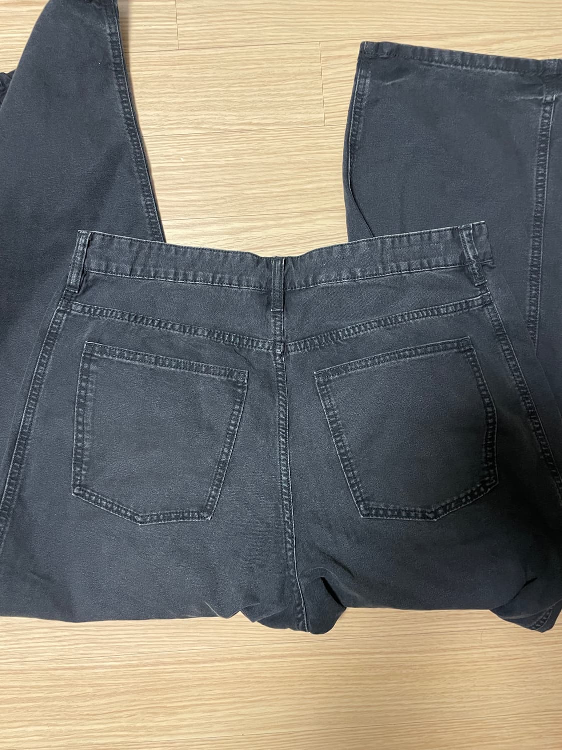 ZARA 배기핏 데님 블랙  상품이미지3