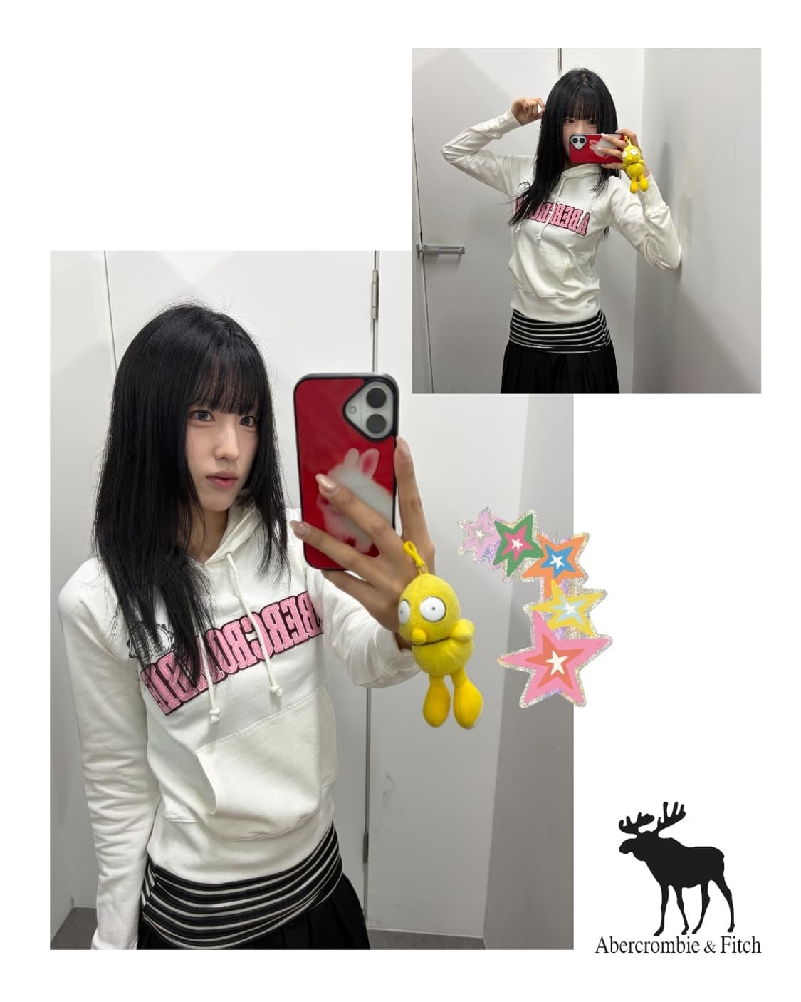 아베크롬비 빅로고 후드티 상품이미지1