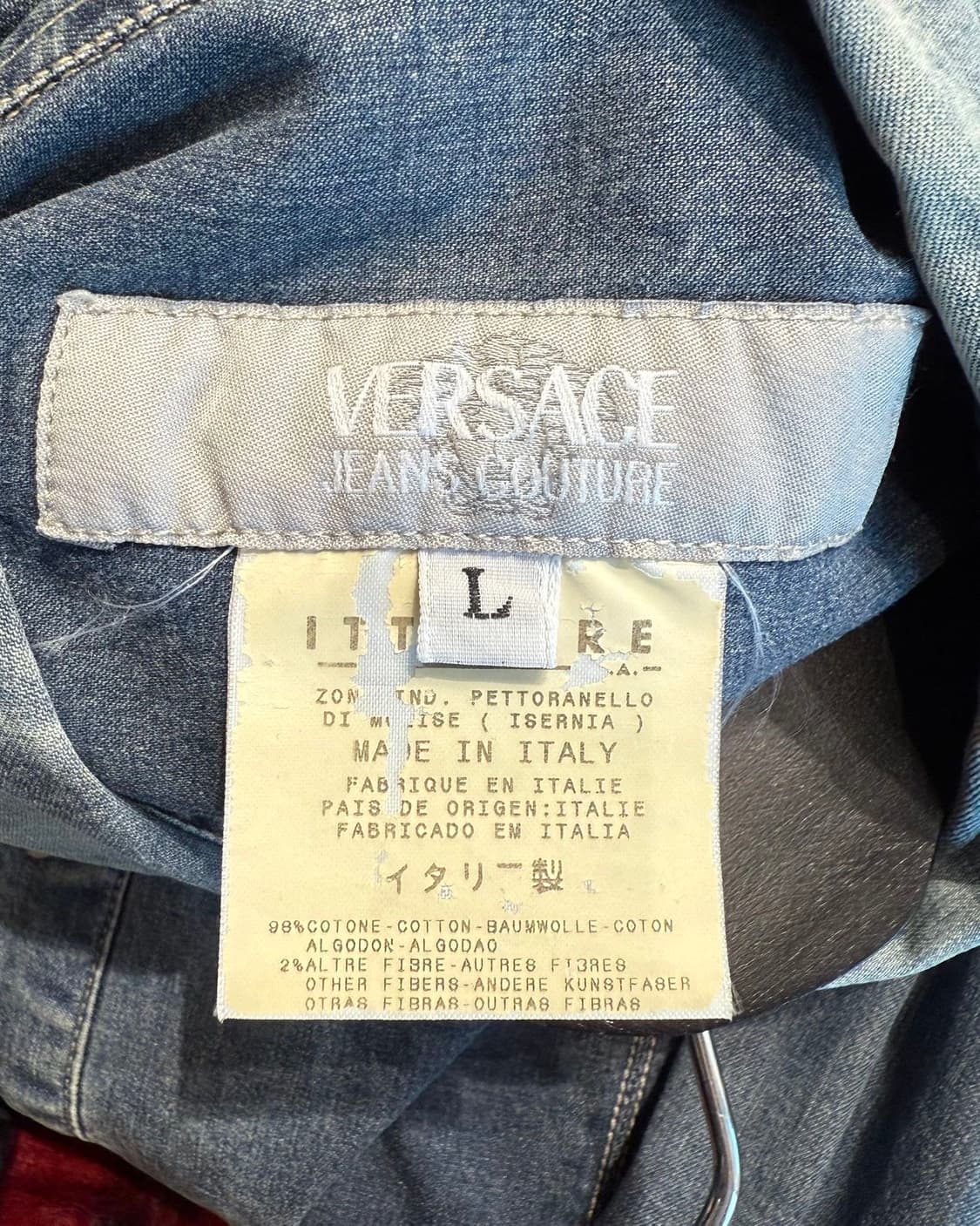 베르사체 진스 쿠튀르 데님 그라데이션 셔츠  상품이미지8