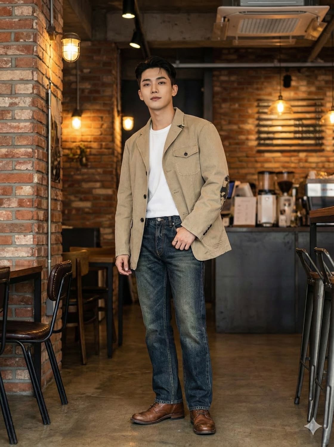 MAERYO 매료 빈티지 워싱 코튼 사파리 자켓 상품이미지1