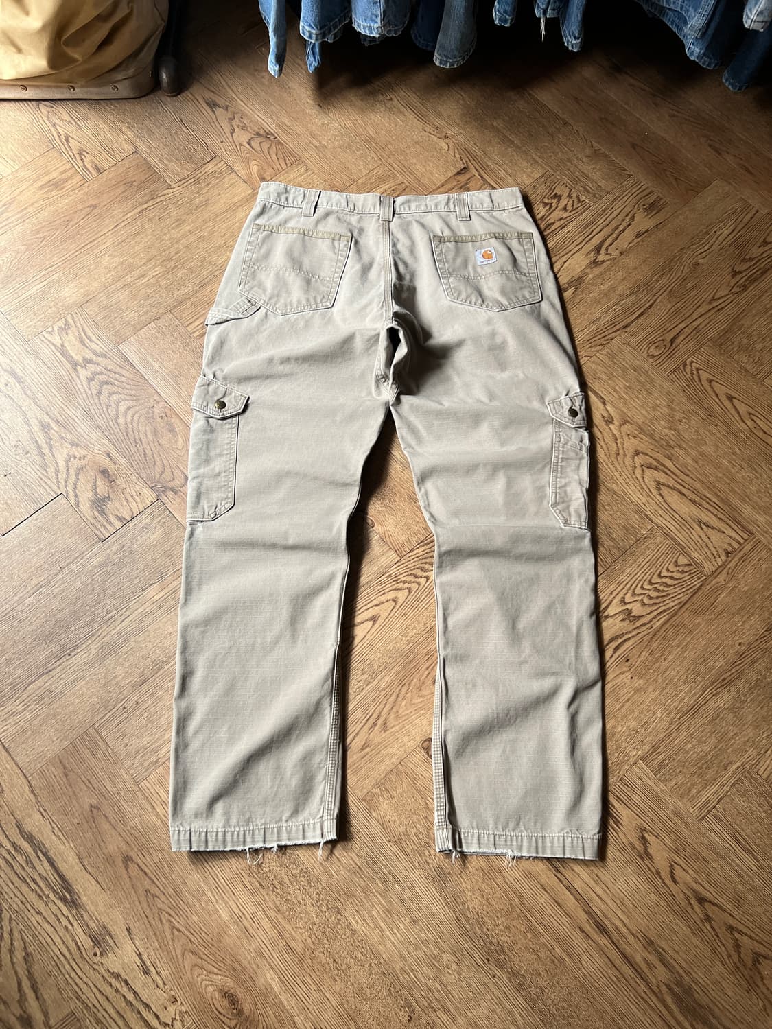 [36]칼하트 USA 데저트 탄 립스탑 더블니 워크 카고 팬츠 상품이미지2