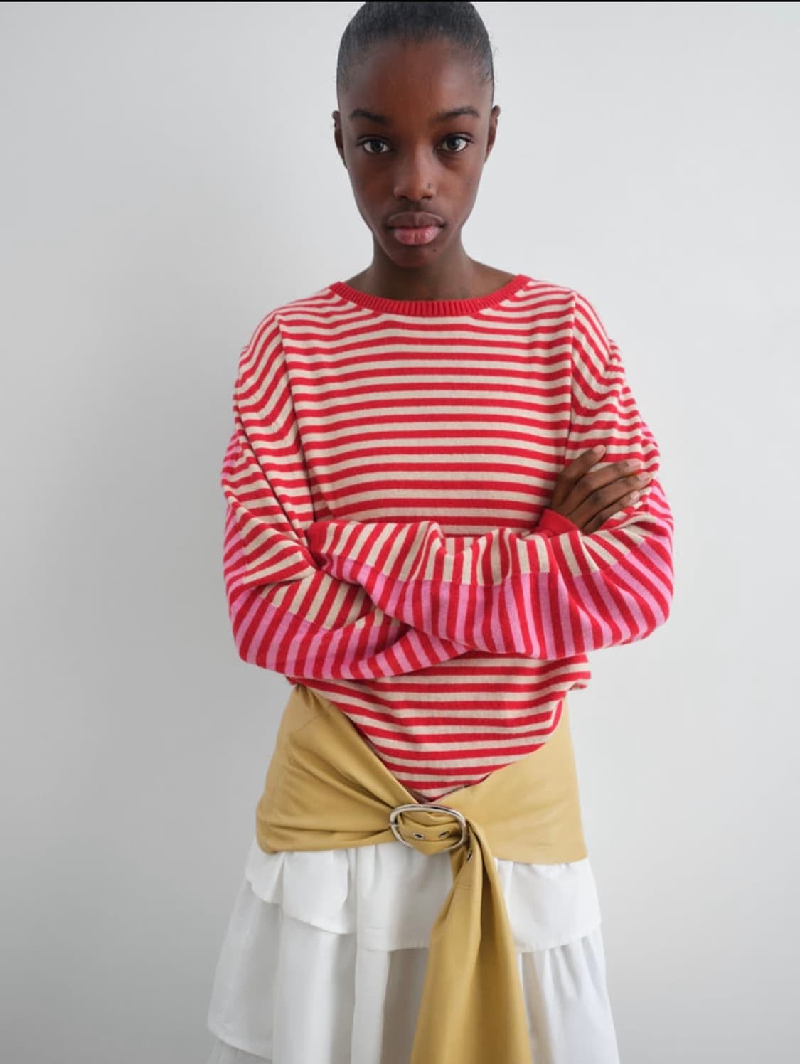 Gimaguas Diego Stripes Jumper, Pink-Red 상품이미지1