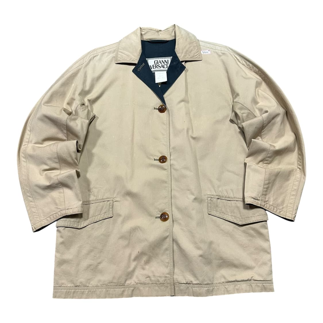 ✨ (바배) 베르사체 90s 코튼 베이지 코트 상품이미지1