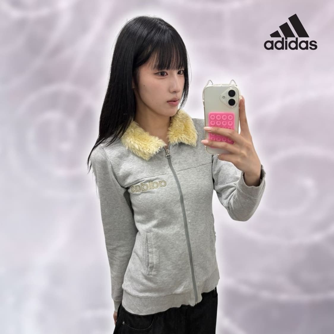 아디다스 Y2K 퍼카라 집업 상품이미지1
