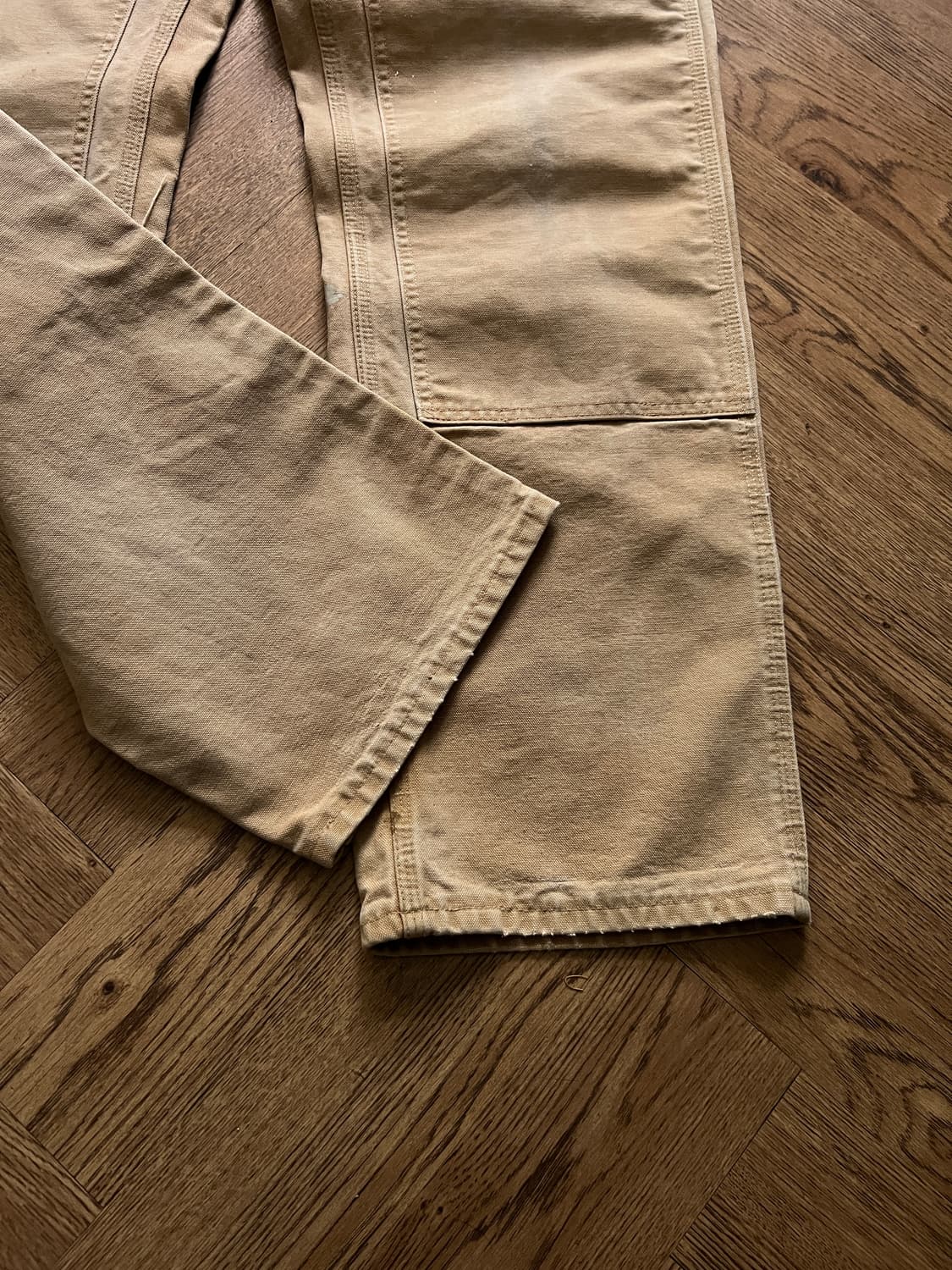 [32]칼하트 Made in USA 브라운 더블니 워크 팬츠 상품이미지3