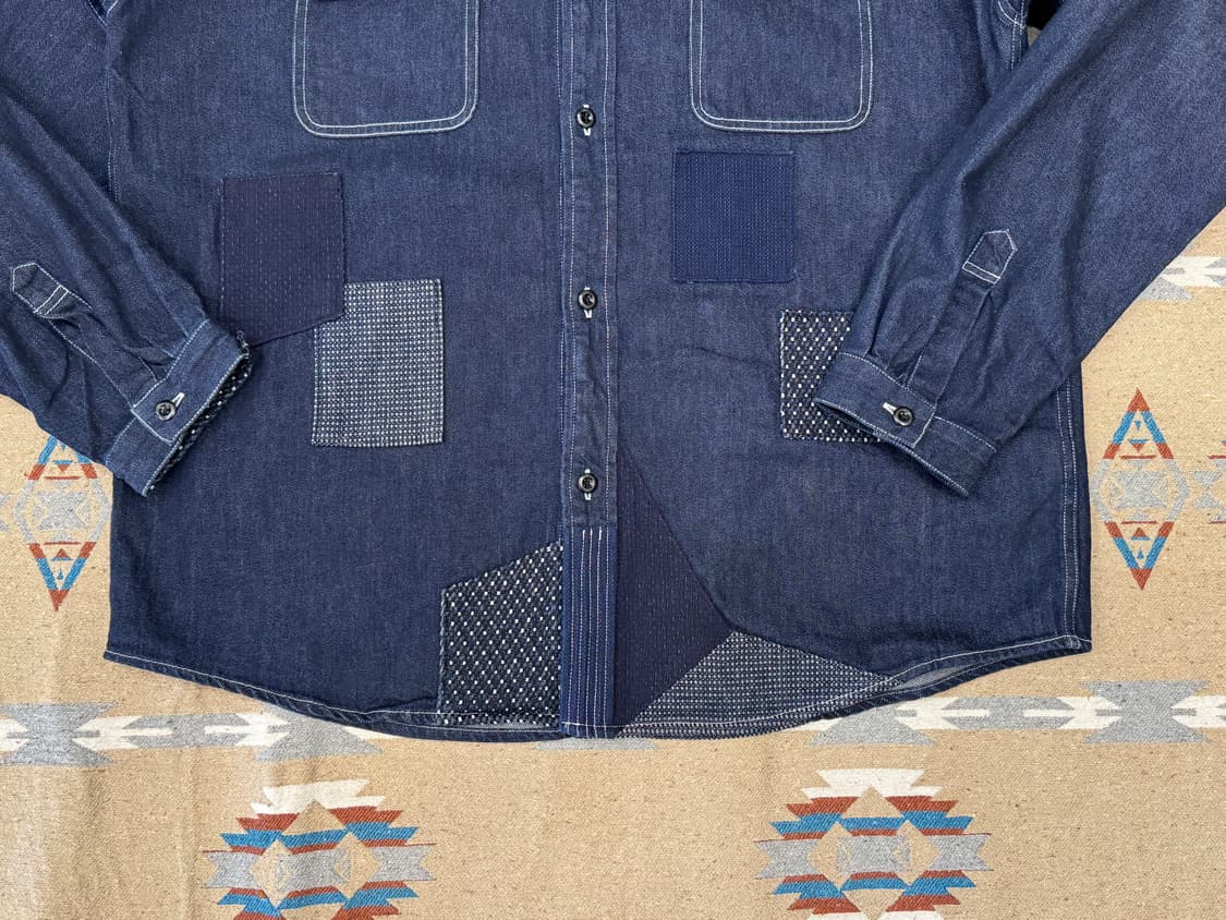 [5][XL] FDMTL 펀드멘탈 패치워크 데님 셔츠  상품이미지5