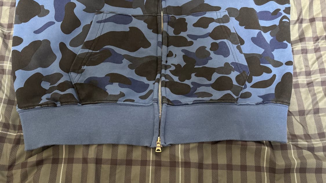 베이프 샤크카모 후드집업 XXL 상품이미지4