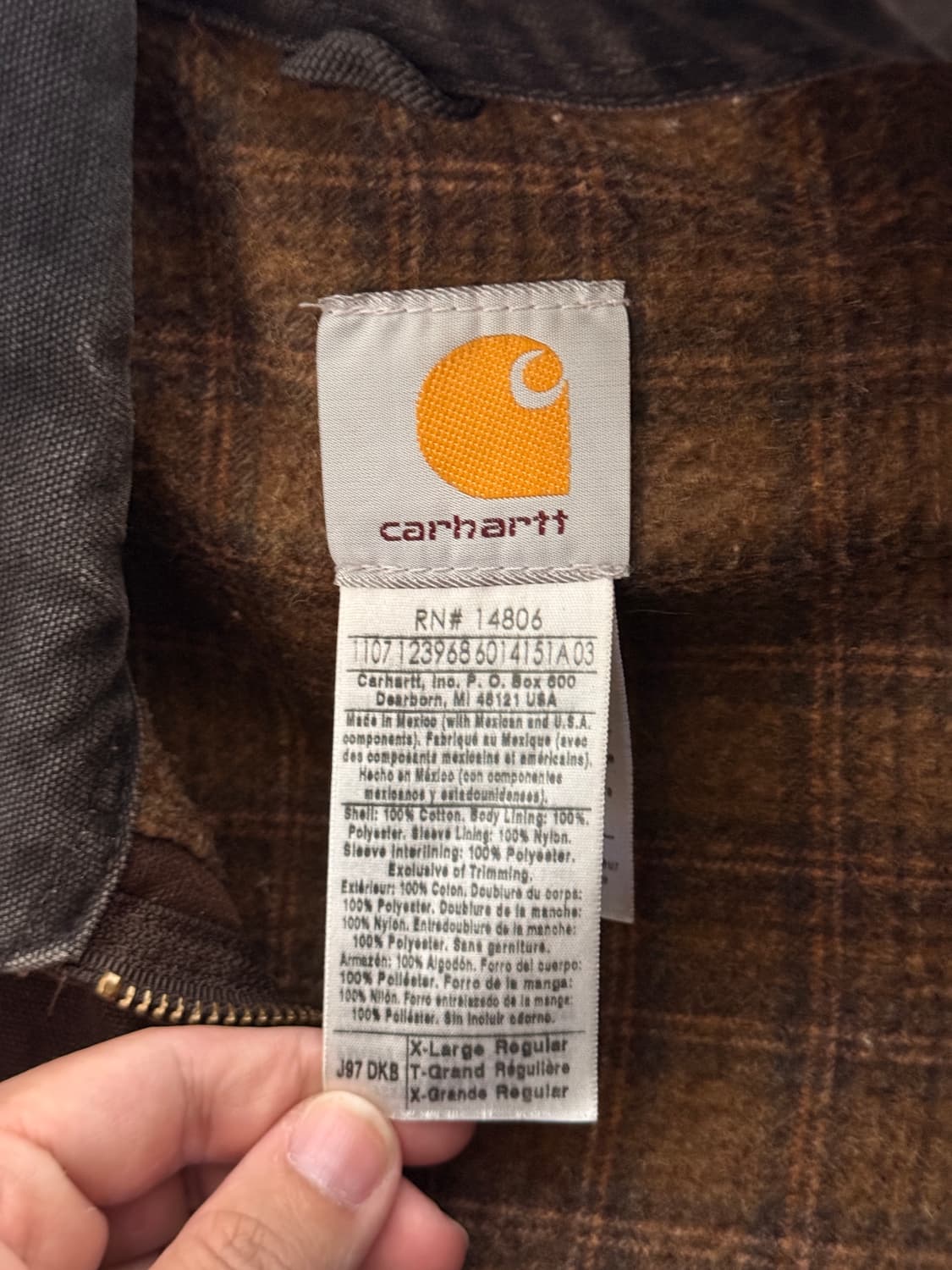 칼하트 J97 DKB 디트로이트 자켓 상품이미지3