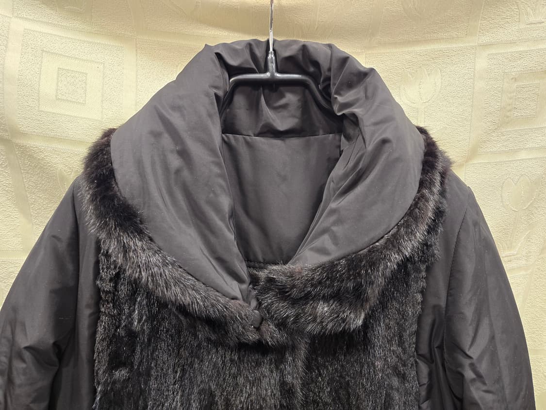 요하넥스 johanex 양면 블랙 밍크 롱 코트 94(66) 상품이미지2