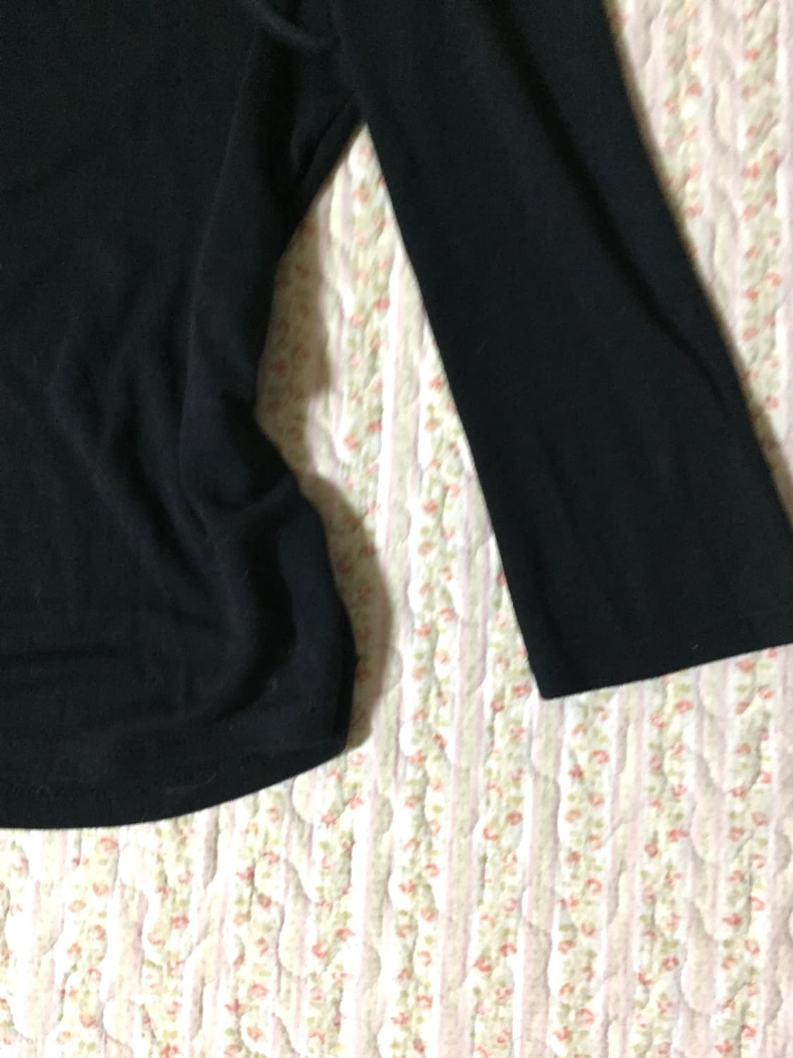 Vintage black shirring blouse 상품이미지3