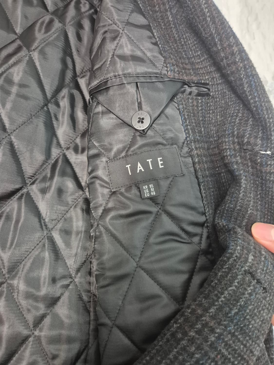 TATE 체크 코트 95 상품이미지2