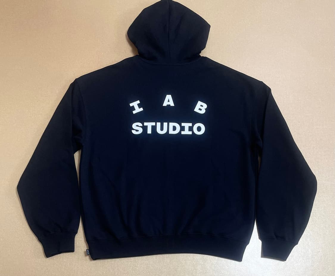 아이앱 스튜디오 후드 집업 블랙 - 26SS 상품이미지9