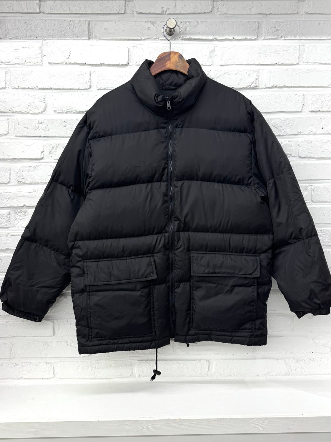 Prokeds 블랙 하프패딩 상품이미지3