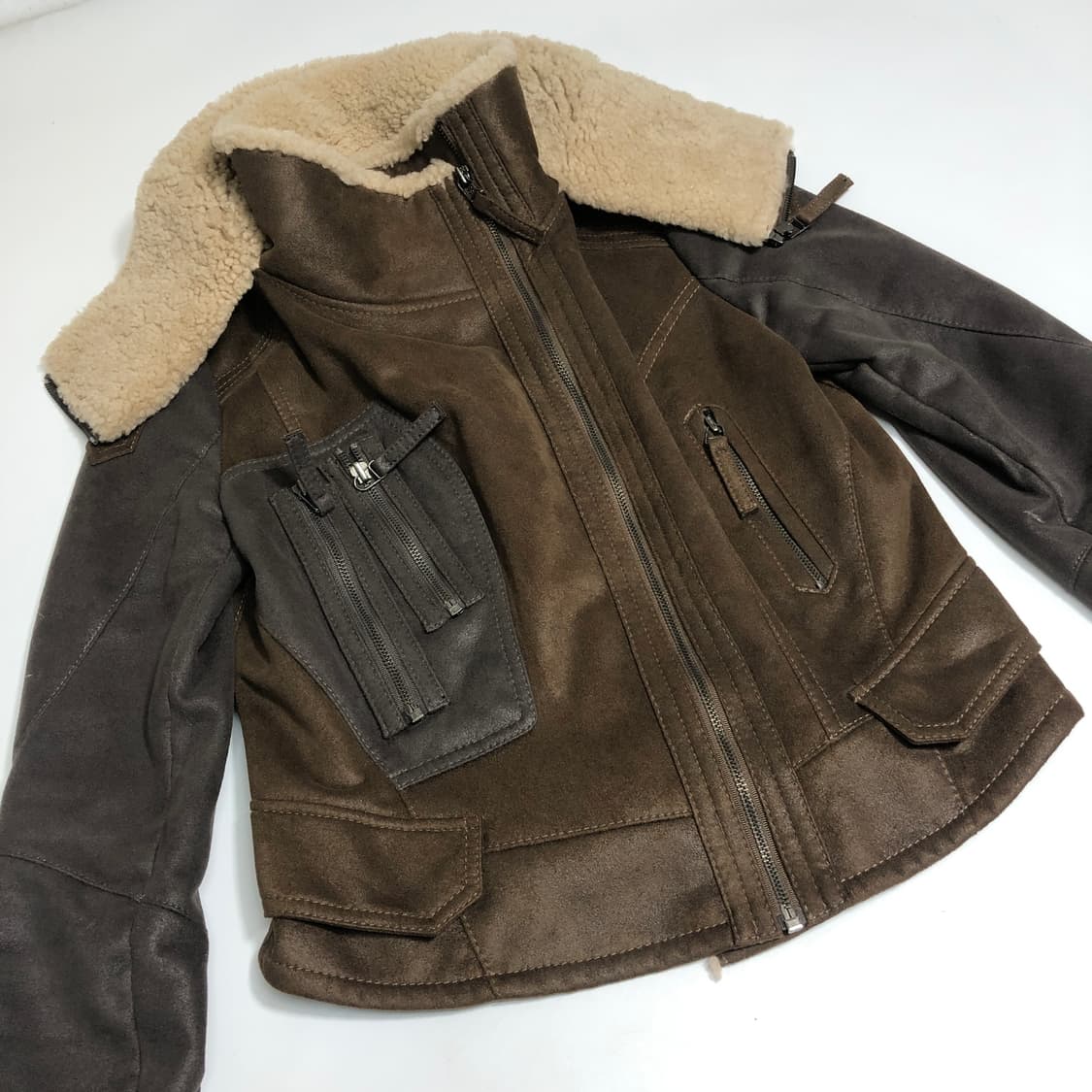 발렌시아 더블넥 양털 무스탕 66 상품이미지5