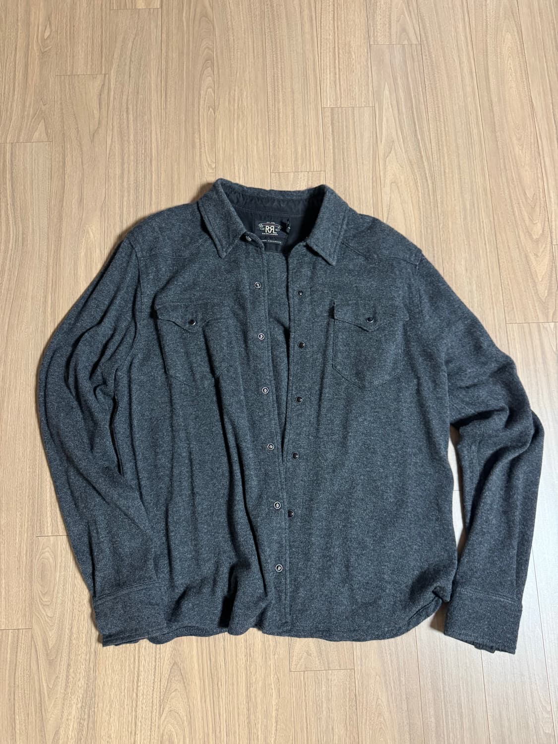 더블알엘 웨스턴 캐시미어 셔츠 L사이즈 상품이미지3