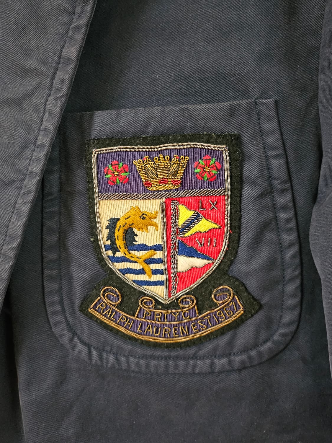 폴로 방패와펜 금장자켓 40R 상품이미지2