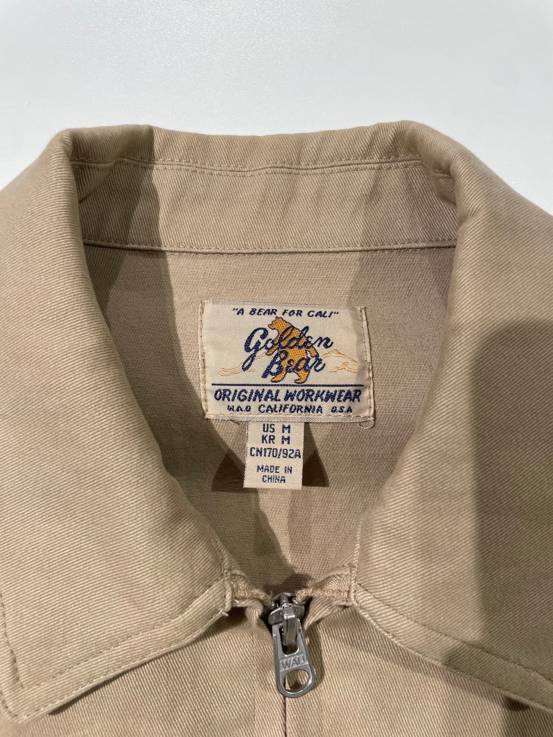 골든 베어 x 후아유 베이지 베어 해링턴 자켓 상품이미지7