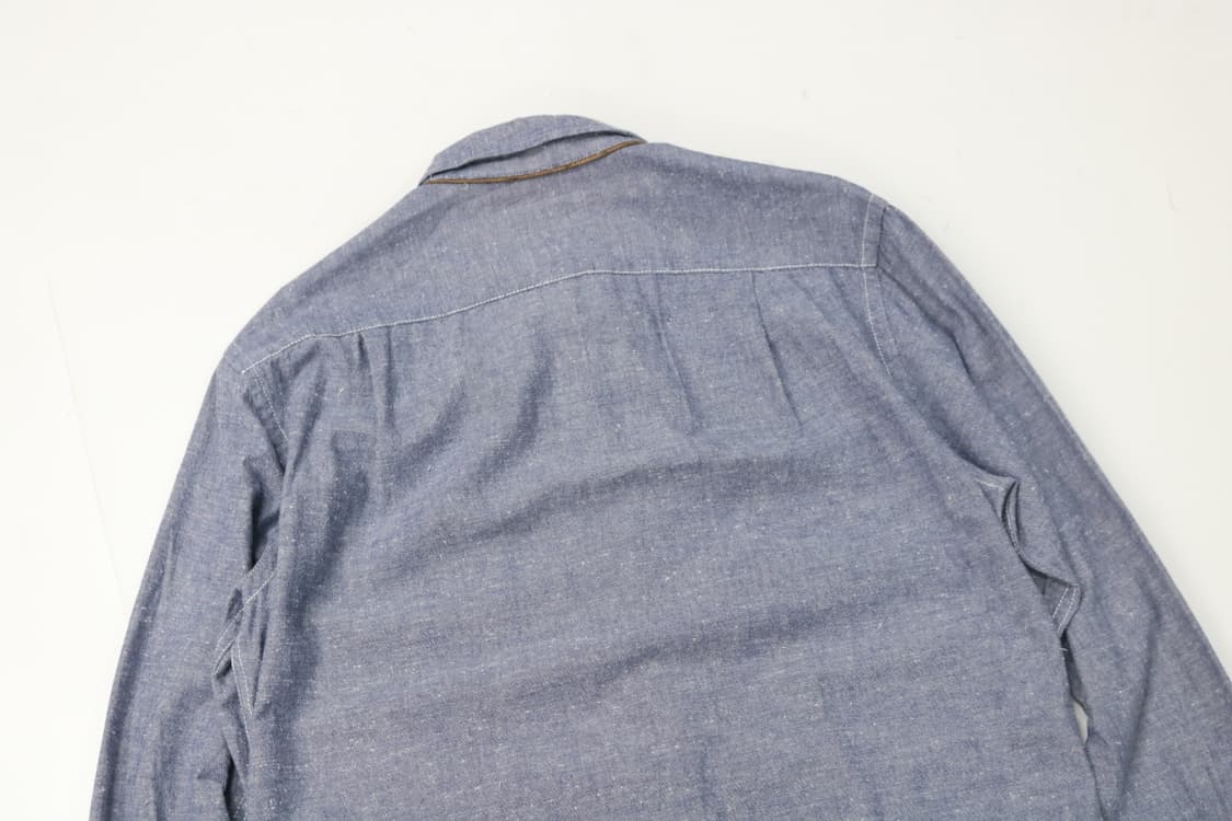 KANSAI JEANS 칸사이진즈 빈티지 블루 샴브레이 워크 셔츠 상품이미지7