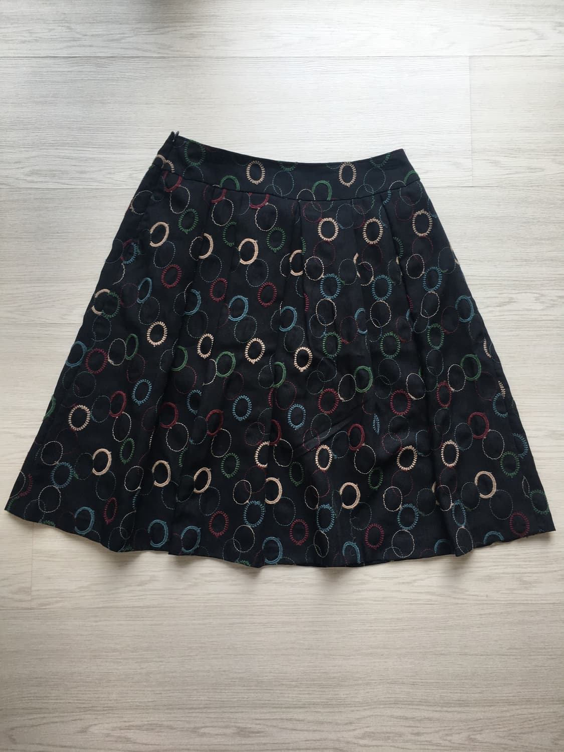 jpn빈티지 패턴 검정치마 상품이미지2