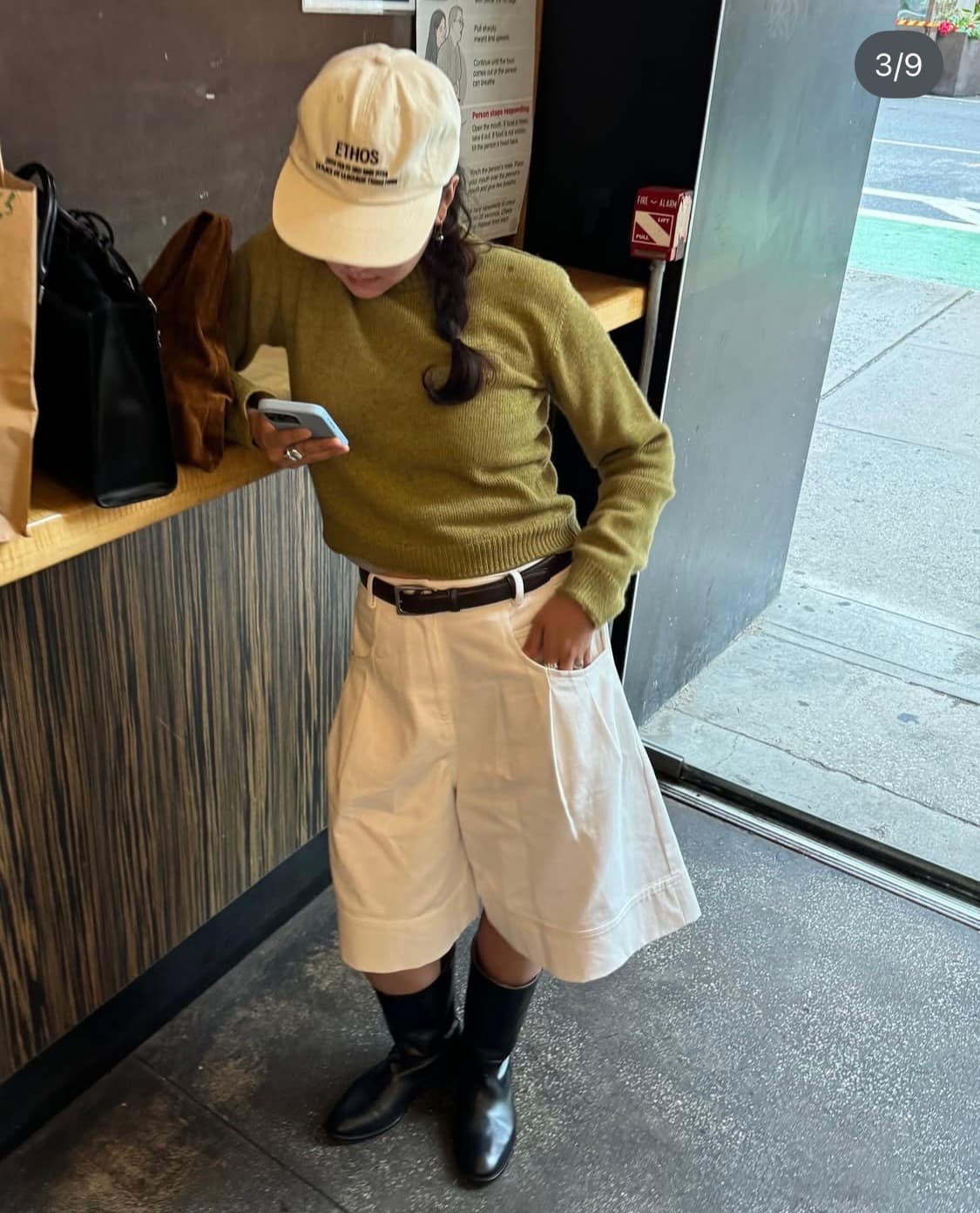 에토스 ethos 올리브 니트 상품이미지3