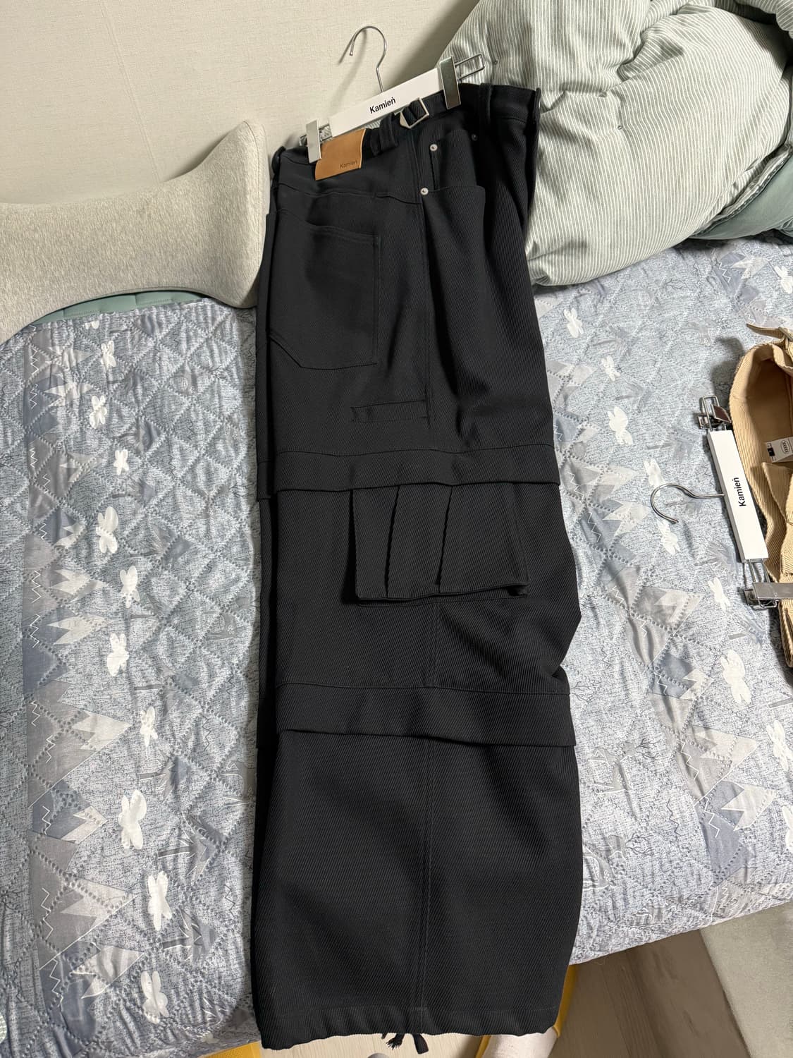 카미엔 타이탄 배기 팬츠 블랙 3사이즈 상품이미지2