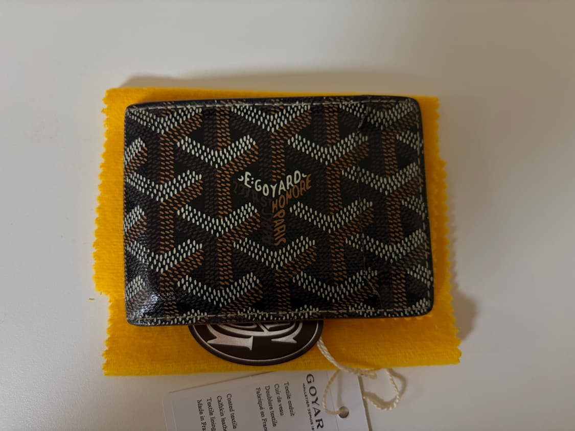 고야드 인서트 빅투아르 카드 홀더 블랙 탄 상품이미지5