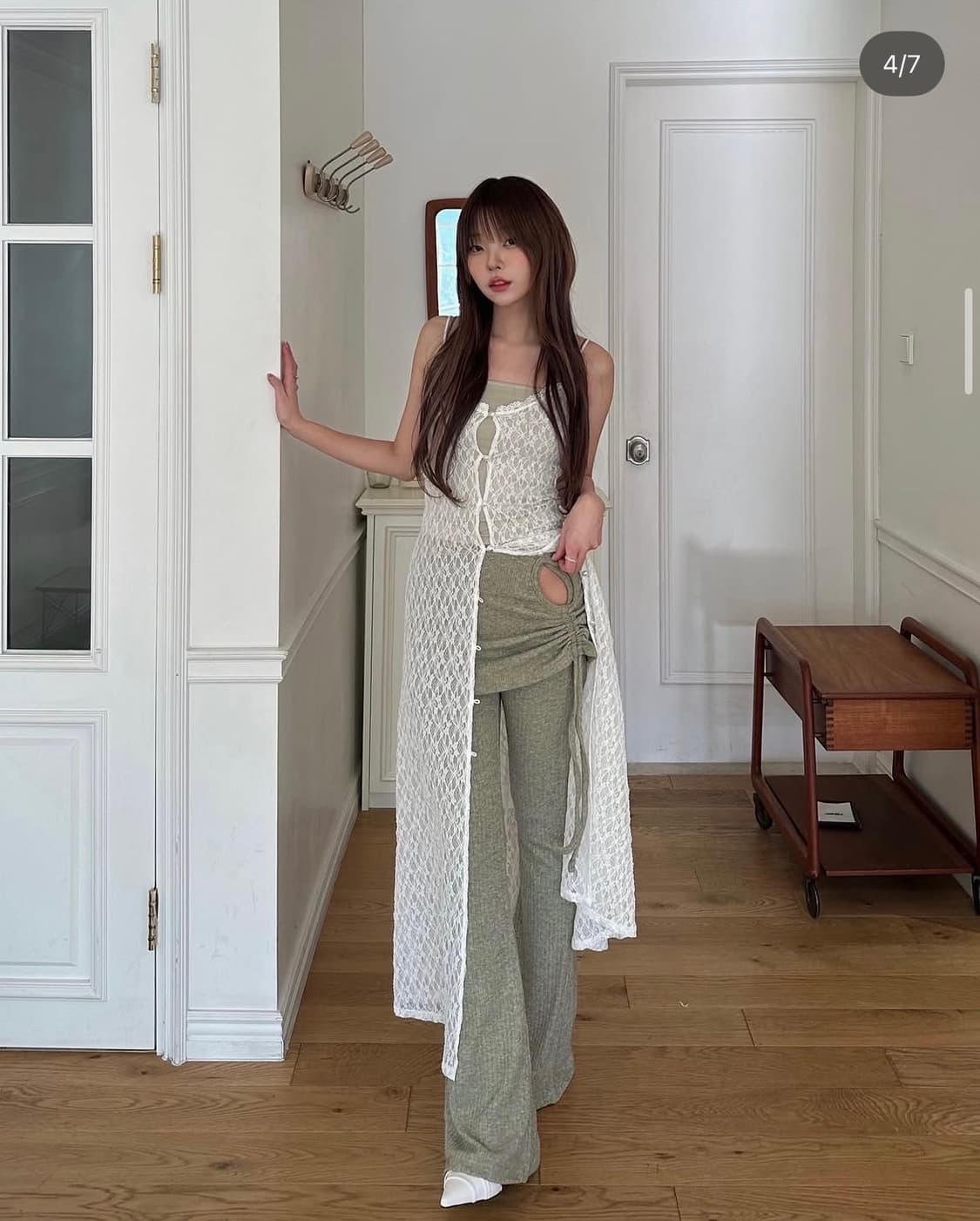 뉴얼린 lace layered sleeveless dress 상품이미지1