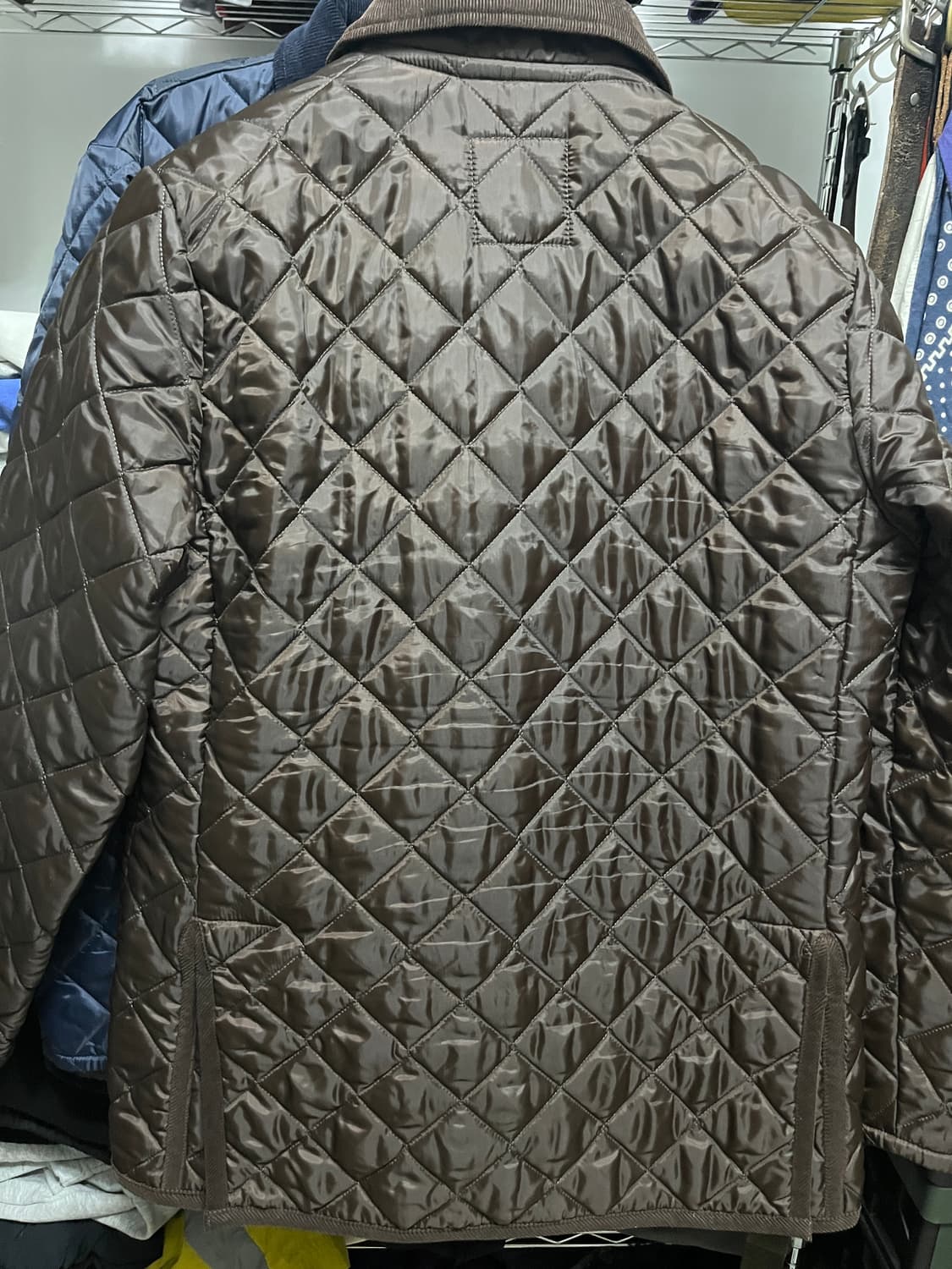 라벤햄 퀼팅 자켓 브라운 L 상품이미지2